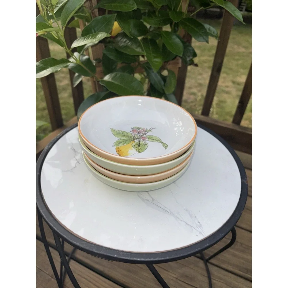 Williams Sonoma Meyer Lemon Citron Dipping Bowls Set of 4 Mixed Colors 5.75
